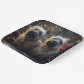 ケアンテリアスノウィースリークリスマスデコール ペーパープレート (傾斜あり)