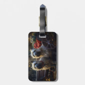 ケアンテリアスノウィースリークリスマスデコール ラゲッジタグ (裏面縦)