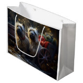 ケアンテリアスノウィースリークリスマスデコール ラージペーパーバッグ (正面アングル)