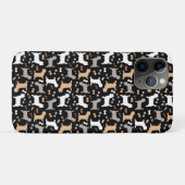ケアンテリアズカリン犬が黒でパターンを繁殖 Case-Mate iPhoneケース (裏面(横))