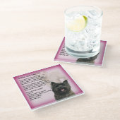 ケアンテリアデザインムムポエムコースター ガラスコースター (アングル)