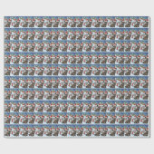 ケアンテリアドッグウィンターワンダーランドクリスマスジョイ ラッピングペーパー (フラット)