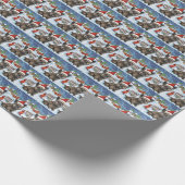 ケアンテリアドッグウィンターワンダーランドクリスマスジョイ ラッピングペーパー (角)