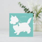 ケアンテリアドッグパピー サンキューカード (スタンド正面)