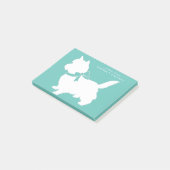 ケアンテリアドッグパピー ポストイット (アングル)