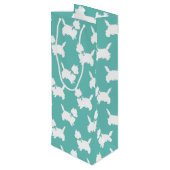 ケアンテリアドッグパピー ワインギフトバッグ (裏面アングル)