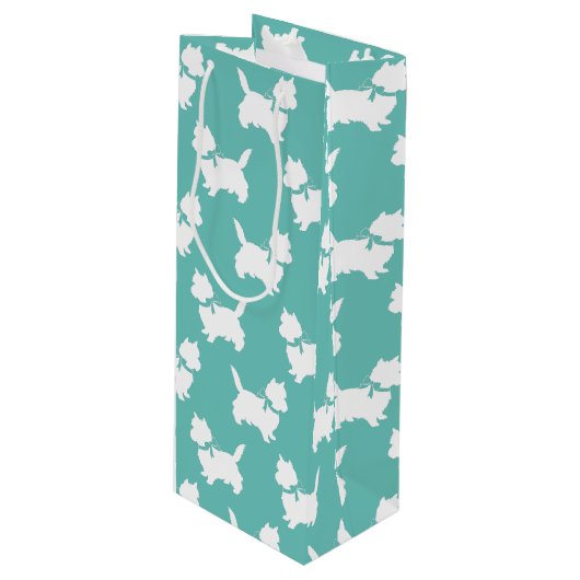 ケアンテリアドッグパピー ワインギフトバッグ (正面アングル)