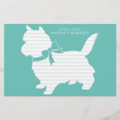 ケアンテリアドッグパピー 便箋 (正面)