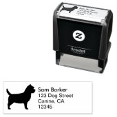 ケアンテリアドッグブリードシルエット差出人住所 セルフインキングスタンプ (インサイチュ)