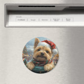 ケアンテリアドッグローラーコースタークリスマス マグネット (インサイチュ (食洗機))