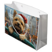ケアンテリアドッグローラーコースタークリスマス ラージペーパーバッグ (裏面アングル)