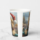 ケアンテリアドッグローラーコースタークリスマス 紙コップ (右)