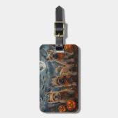 ケアンテリアハロウィン不気味 ラゲッジタグ (正面縦)