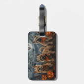 ケアンテリアハロウィン不気味 ラゲッジタグ (裏面縦)