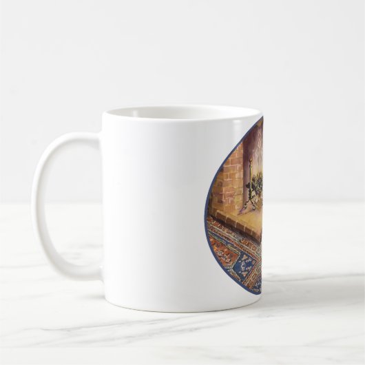 ケアンテリアバイコージー暖炉 コーヒーマグカップ (左)