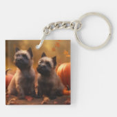 ケアンテリアパピーオータムデライトカボチャ キーホルダー (裏面)