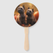 ケアンテリアパピーオータムデライトカボチャ ハンドファン (裏面)