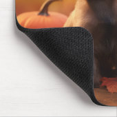 ケアンテリアパピーオータムデライトカボチャ マウスパッド (コーナー)