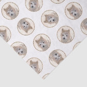 ケアンテリアパピー絵を描ズかわいいオリジナルドッグアート 薄葉紙 (詳細)