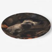 ケアンテリアパンプキンズハロウィーン怖い ペーパープレート (アングル)