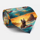 ケアンテリアビーチサーフィン絵画ズ ネクタイ (ロール)