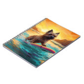 ケアンテリアビーチサーフィン絵画ズ ノートブック (左側)