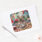 ケアンテリアホリデーベーキング:フェスティバルクリスマス スクエアシール (封筒)