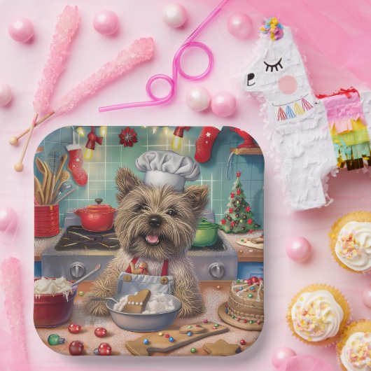 ケアンテリアホリデーベーキング:フェスティバルクリスマス ペーパープレート (パーティー)