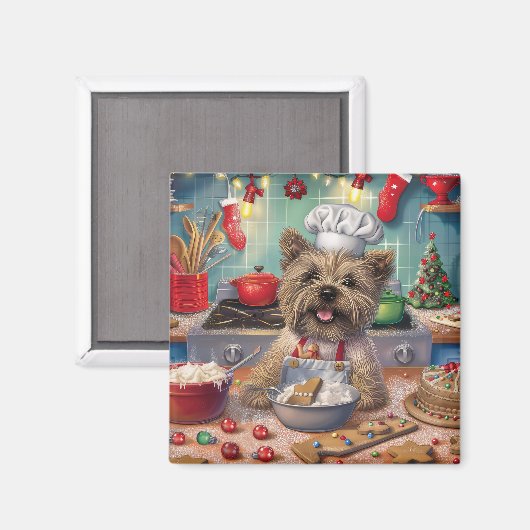 ケアンテリアホリデーベーキング:フェスティバルクリスマス マグネット (正面/裏面)