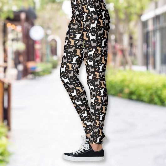 ケアンテリアードッグパターンカリンテリア レギンス