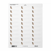 ケアンテリア差出人住所ラベル ラベル (フルシート)