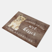 ケアンテリア犬パーソナライズされたドアマット ドアマット (アングル)