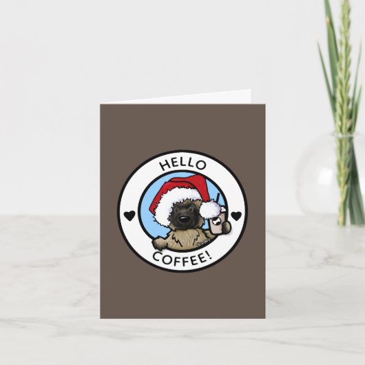 ケアンテリア コーヒー好きのクリスマスカード サンキューカード (正面)