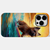 ケアンテリア ビーチ サーフィン 絵画 Case-Mate iPhoneケース (裏面 (横))