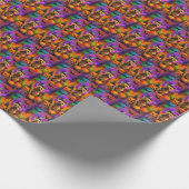 ケアン不気味テリアドッグハロウィンウィッチカボチャ ラッピングペーパー (角)