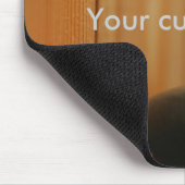 ケアン瞑想の石と木材 マウスパッド (コーナー)