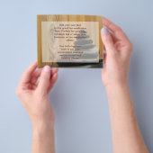 ケアン瞑想石 チラシ (手)