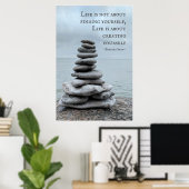 ケアン石写真 |ベルナルドショー引用文 ポスター (ホームオフィス)