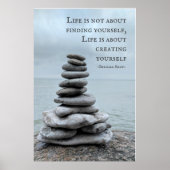 ケアン石写真 |ベルナルドショー引用文 ポスター (正面)