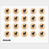 ケアン・テリアがいれば人生はもっと楽しくなる - 犬の名言 ラウンドシール (シート)