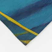 ケアン・テリアがパドルに乗る：風光明媚な冒険 フリースブランケット (角)