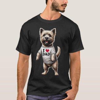 ケアン・テリアの父 父の日 ケアン・テリア ラバー Tシャツ