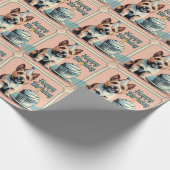 ケアン・テリアカラフル ラッピングペーパー (角)