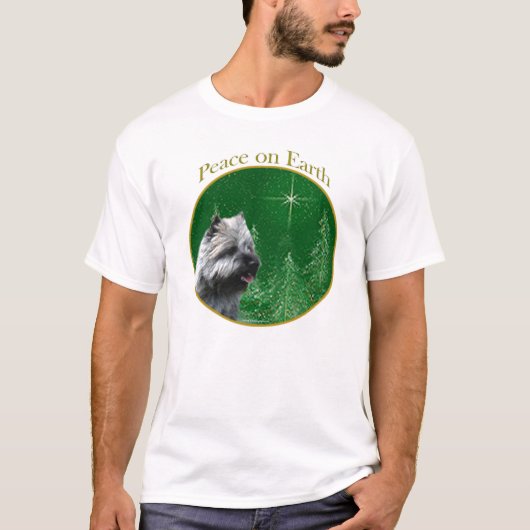 ケアン・テリアー平和 Tシャツ (正面)
