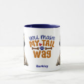 ケアン・テリア犬お前が俺の尻尾を振る マグカップ (中央)