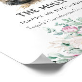 ケアン・テリア犬のシグネチャードリンクサイン ポスター (角)