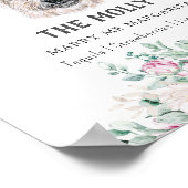 ケアン・テリア犬のシグネチャードリンクサイン ポスター (角)