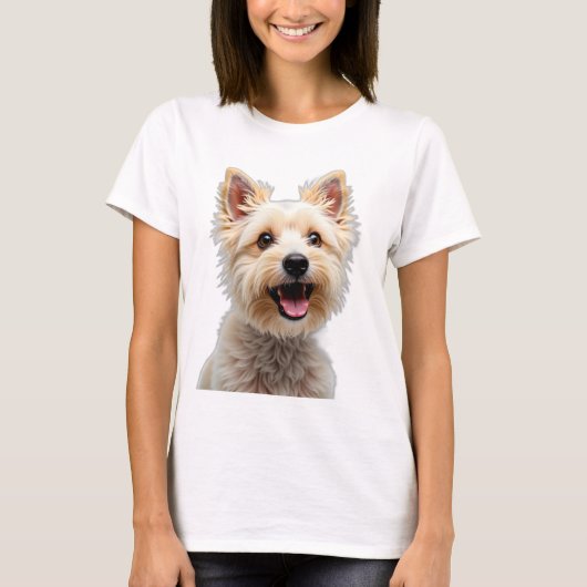 ケアン・テリア犬ペットの飼い主ギフト記念碑 Tシャツ (正面)