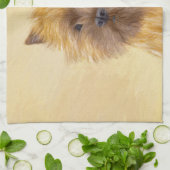 ケアン・テリア絵画ズ – かわいいオリジナルドッグアート キッチンタオル (折り畳み)