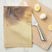 ケアン・テリア絵画ズ – かわいいオリジナルドッグアート キッチンタオル (四つ折り)